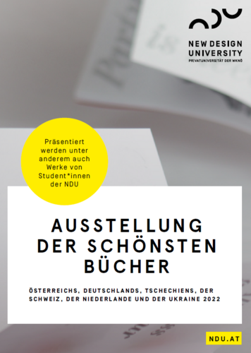 NDU Buchgestaltung stellt bei den ‹Schönsten Büchern› aus